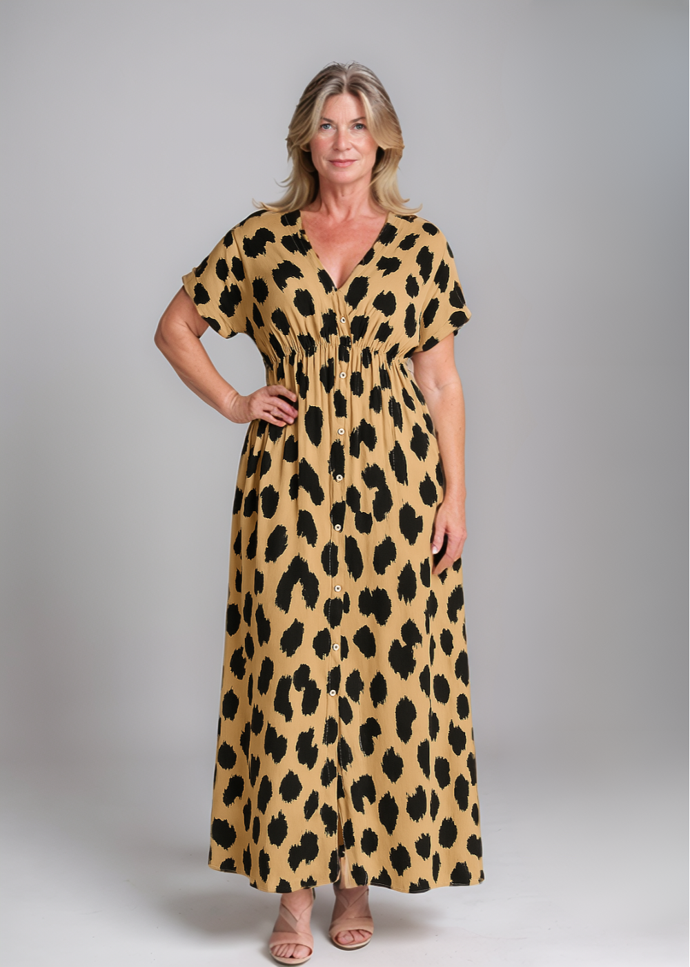 Loungewear Club™ | Robe maxi à motif léopard
