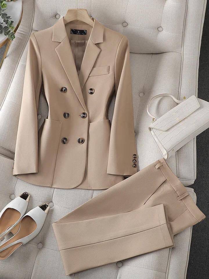 Loungewear Club™ | Ensemble Blazer & Pantalon Nude