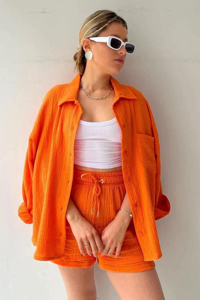 Loungewear Club™ | Ensemble de Lounge en Coton Aéré