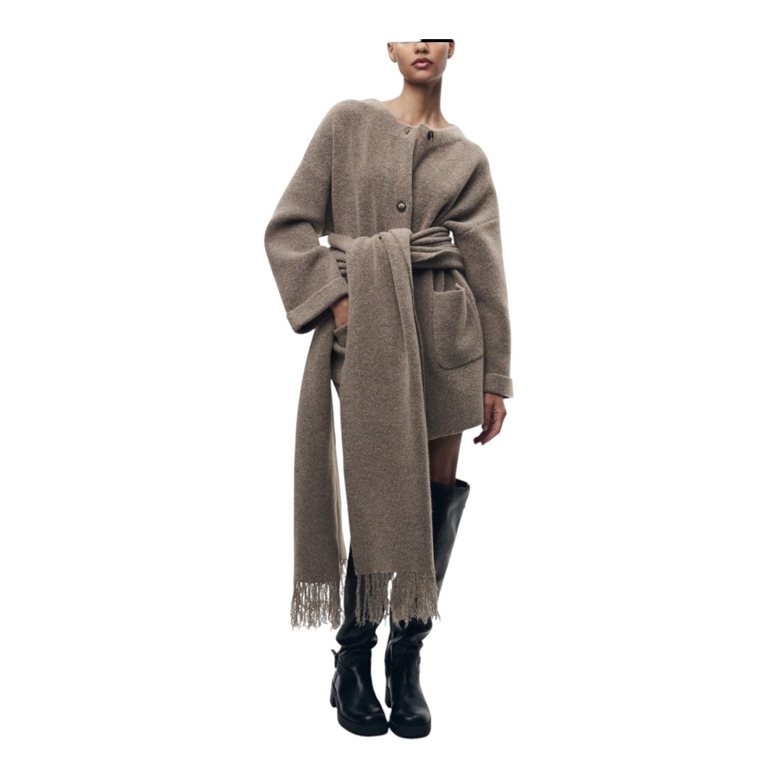 Loungewear Club™️ | Cardigan avec Écharpe