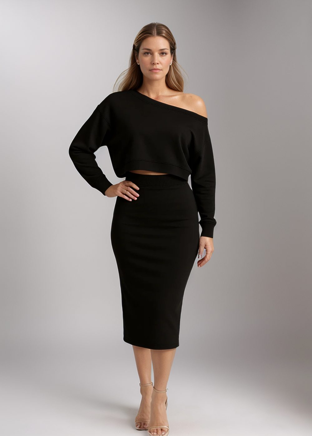 Loungewear Club™ | Ensemble Deux-Pièces Off-Shoulder