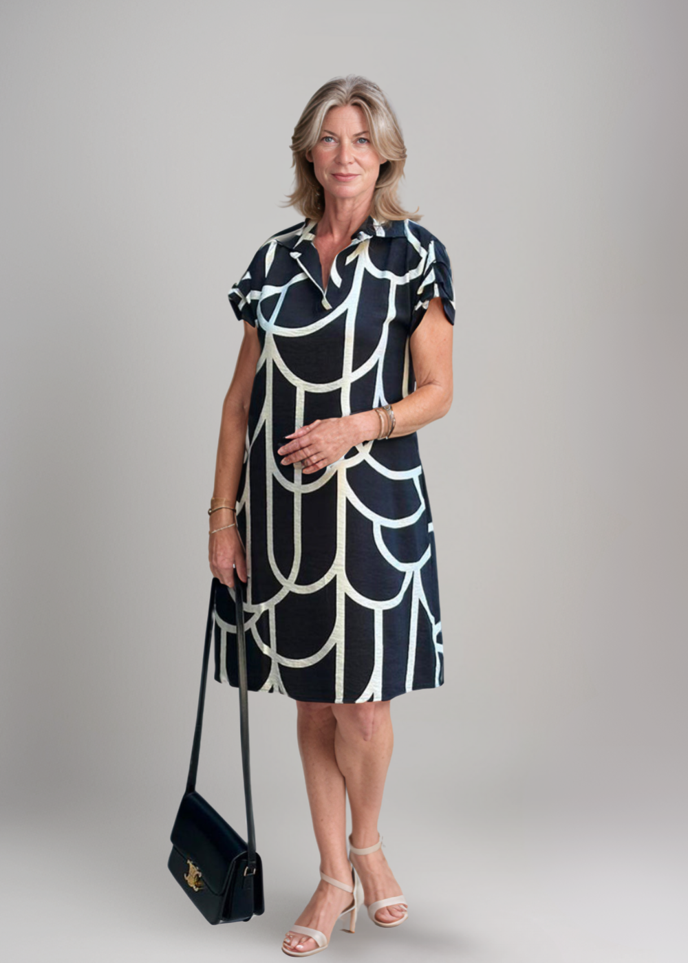 Loungewear Club™ | Robe polo avec imprimé graphique