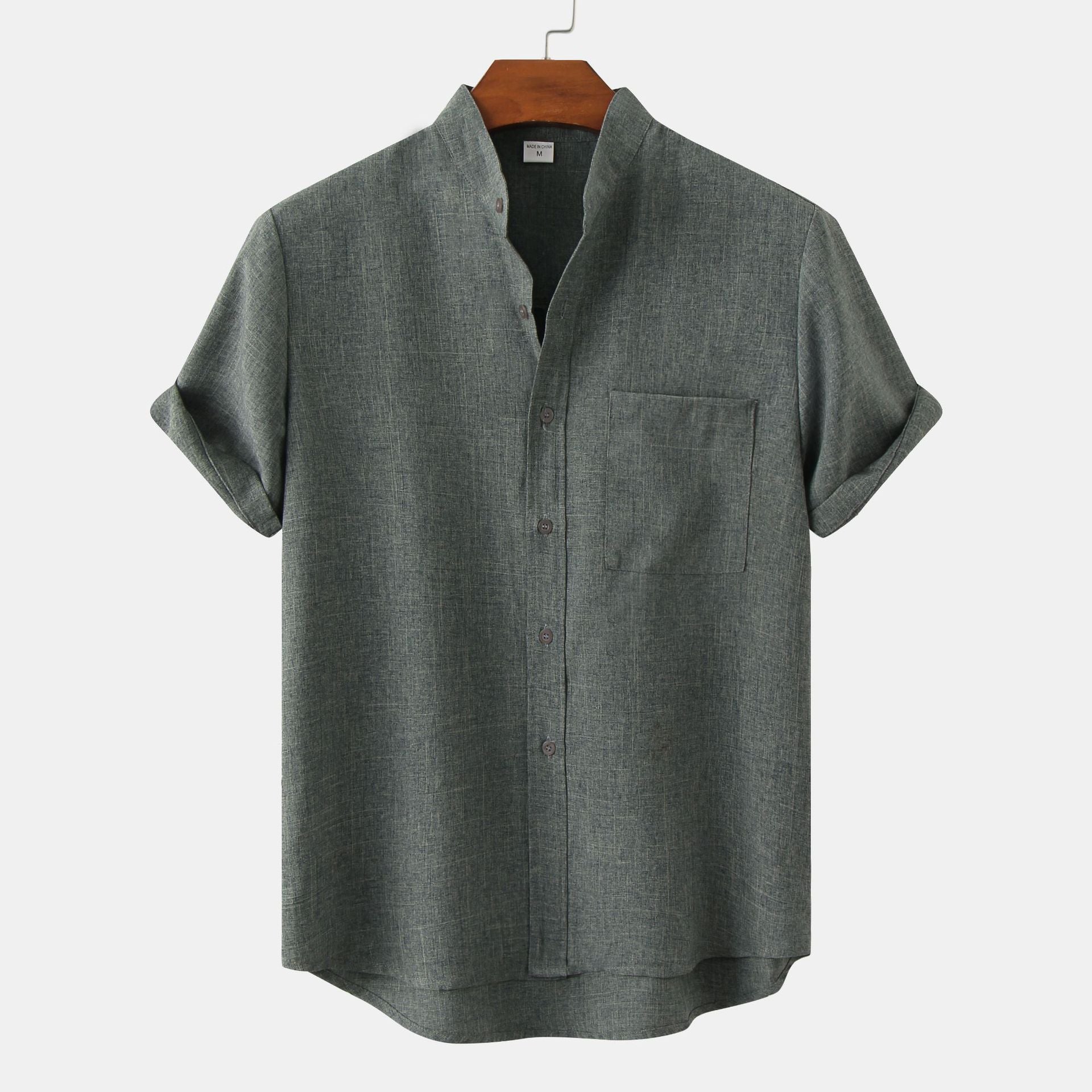 Loungewear Club™ | Chemise en coton unie avec boutons