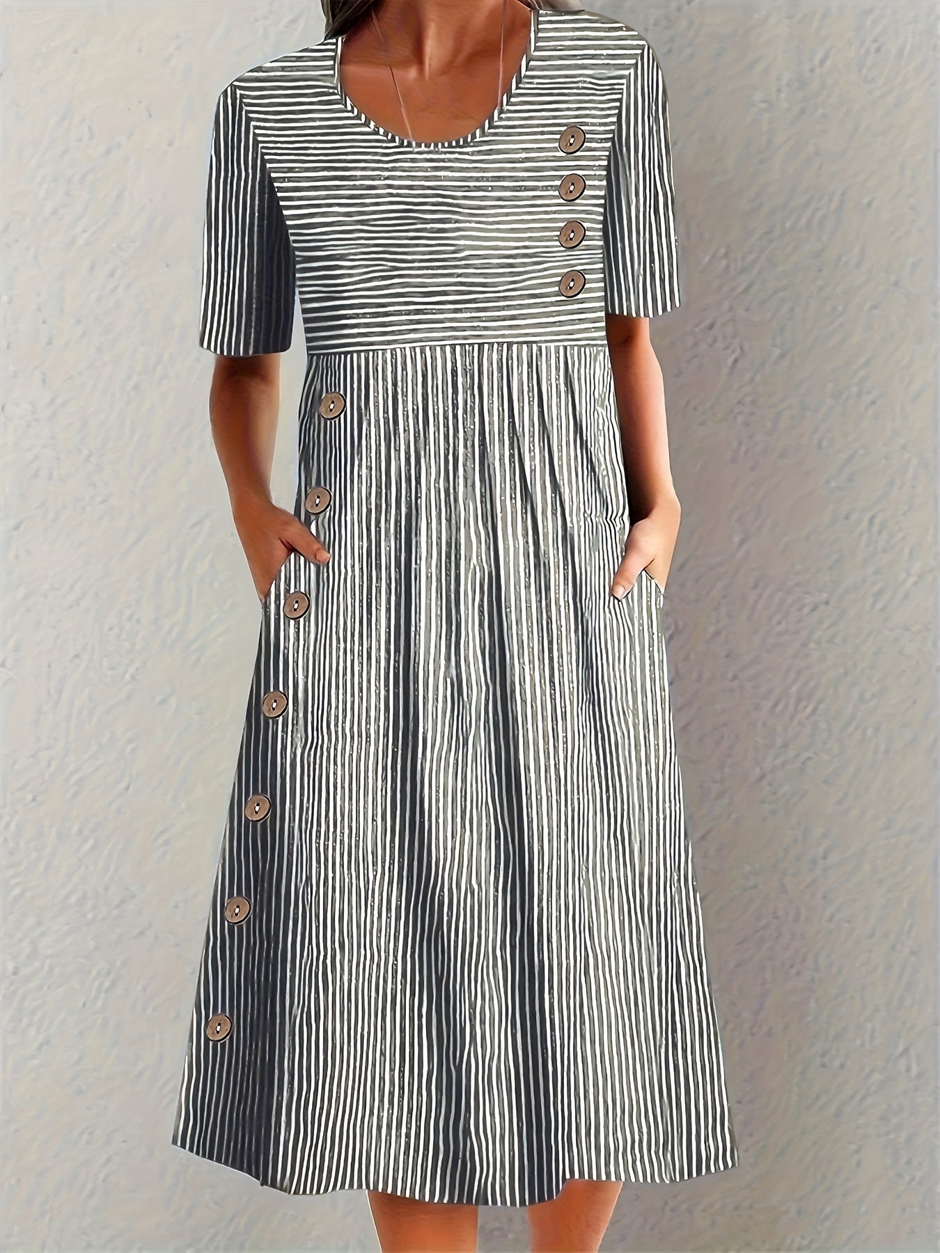 Lison | Robe d'été rayée