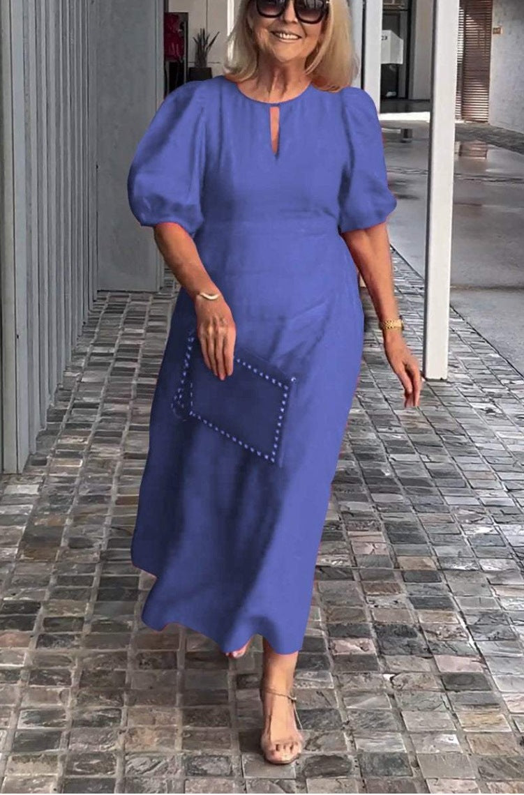 Carla™ - Robe Élégante à Manches Bouffantes