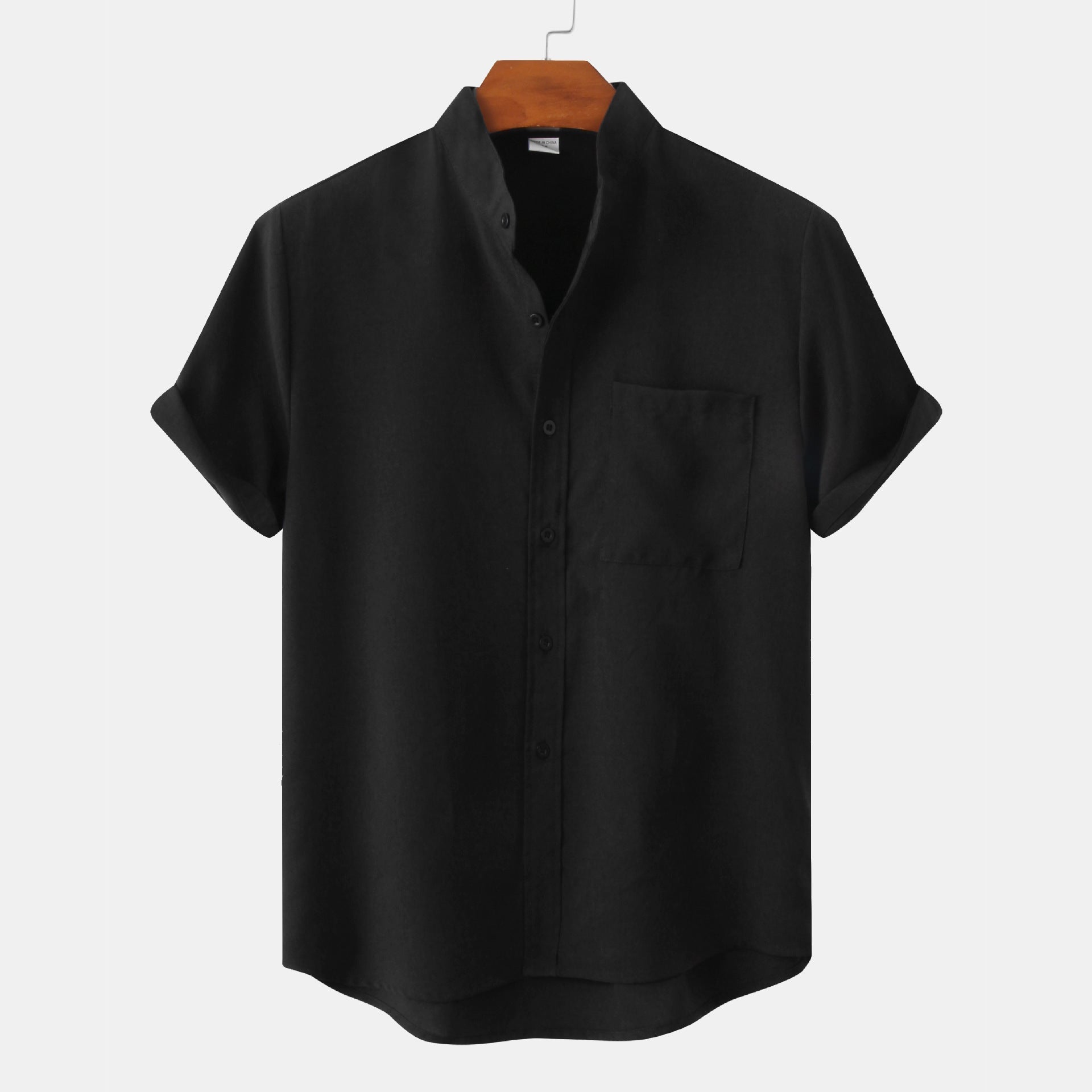 Loungewear Club™ | Chemise en coton unie avec boutons