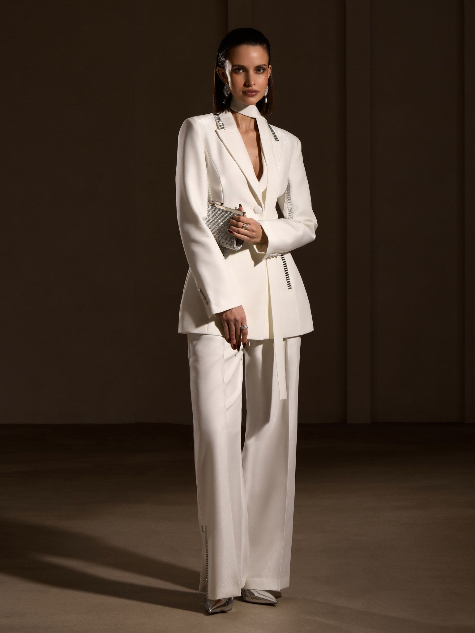 Loungewear Club™️ | Pantalon avec décorations argentées