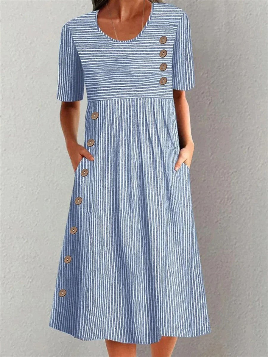 Lison | Robe d'été rayée