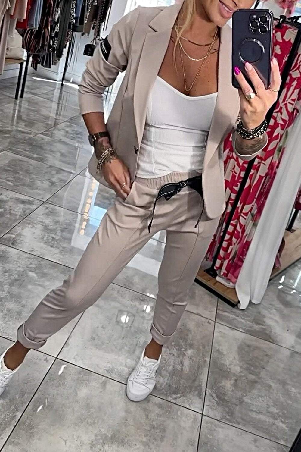 Loungewear Club™ | Ensemble Blazer et Jogger Décontracté